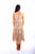Scully Womens Full Length Lace-Up Light Latte 100% Rayon S/L Dress