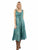 Scully Womens Honey Creek Full Length Teal 100% Rayon S/L Dress