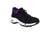 AdTec Womens Comfort Mesh Lace Black/Purple Sneakers Shoes