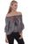 Scully Womens Charcoal Viscose Rope Tie S/S Tunic