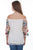 Scully Womens Ivory 100% Viscose Floral Garden S/S Blouse