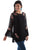 Scully Womens Black Viscose Swiss Dot L/S Tunic