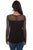 Scully Womens Black Nylon Swiss Dot L/S Tunic