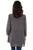 Scully Womens Charcoal Viscose Folk Floral L/S Tunic