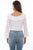 Scully Womens Drapey Silhouette White 100% Rayon L/S Tunic