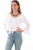 Scully Womens Drapey Silhouette White 100% Rayon L/S Tunic