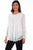 Scully Womens Ivory Polyester Baby Doll L/S Blouse