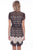 Scully Womens Black Polyester Contrast S/S Dress