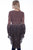 Scully Womens Cocoa Polyester Hi/Lo Surplice L/S Blouse