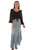 Scully Womens Ash Grey 100% Rayon Elastic Waist Skirt