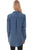 Scully Womens Denim 100% Cotton Center Pleat L/S Blouse