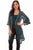 Scully Womens Dark Cyan Cotton Blend Floral Lace Cardigan