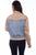Scully Womens Tan/Blue 100% Cotton Two-Tone Denim Jacket