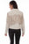 Scully Womens Off White Cotton Blend Fringe Jean Jacket S