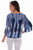 Scully Womens Blue Rayon Tie Dye S/S Tunic XL