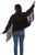 Scully Womens Black Cotton Blend Fringe Jean Denim Jacket