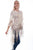 Scully Womens Natural Italy Cotton Blend Tulle Layered Duster S/M