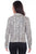 Scully Womens Drape Crossover Grey/White Polyester Blend Jacket