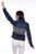 Scully Womens Denim Cotton Blend Rhinestone Fringe Jacket