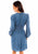 Scully Womens Lace Up Peplum Denim 100% Cotton L/S Dress