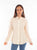 Scully Womens Allover Lace Ivory Cotton Blend L/S Blouse M