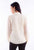 Scully Womens Allover Lace Ivory Cotton Blend L/S Blouse M