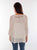 Scully Womens Pullover Scoop Neck Ivory 100% Cotton 3/4 Sleeve S/S Tunic
