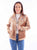 Scully Womens Embroidered Velvet Tan Cotton Blend Cotton Jacket