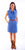 Scully Womens Collared Snap Blue Cotton Blend S/L Dress