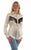 Scully Womens Retro Western Style Fringe Cream 100% Polyester L/S Blouse