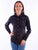 Scully Womens Plain Western Black 100% Cotton L/S Shirt