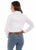 Scully Womens Plain Western White 100% Cotton L/S Shirt