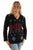 Scully Womens Southwest Embroidered Black 100% Cotton Hoodie