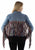 Scully Womens Americana Denim Fringe Red/White/Blue Cotton Blend Cotton Jacket