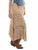 Scully Womens Adorned Multi Panels Sand 100% Rayon Skirt
