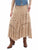 Scully Womens Adorned Multi Panels Sand 100% Rayon Skirt