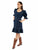 Scully Womens Puff Sleeve Zip Back Denim Cotton Blend S/S Dress