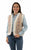 Scully Womens Paisley Embroidery Faux Sherpa Sand 100% Acrylic Faux Fur Vest