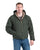 Berne Mens Heartland Washed Hooded Moss 100% Cotton Chore Jacket