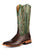 Horse Power Mens Chocolate Caiman Emerald Leather Cowboy Boots