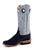 Horse Power Mens Marine Suede Baby Blue Leather Cowboy Boots