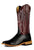Horse Power Mens Top Hand Black/Maroon Smooth Ostrich Cowboy Boots