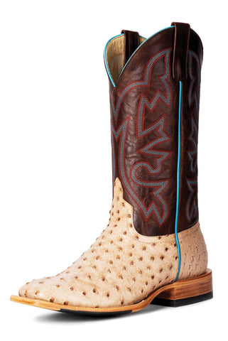 Horse Power by Anderson Bean Mens Bruciato Ostrich Cowboy Boots 13 D