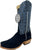 Horse Power Mens Top Hand Blue/Black Suede Cowboy Boots