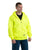 Berne Apparel Mens Hi Vis Thermal-Lined Hooded Yellow Fleece Hoodie