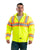 Berne Apparel Mens Hi Vis Class 3 Hooded Active Yellow 100% Polyeste Jacket