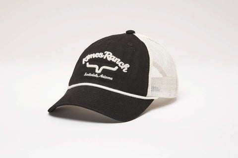 Kimes Ranch Unisex Hulett Black Cotton Twill Baseball Cap Hat