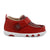 Twisted X Infant Unisex Driving Moc Tooled Cherry Red Leather Slip-On Shoes