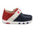 Twisted X Infant Unisex Driving Moc Stars Red/White/Blue Leather Slip-On Shoes