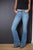 Kimes Ranch Womens Lola Soho Fade Jeans Blue Cotton Blend Flare Leg 8x34